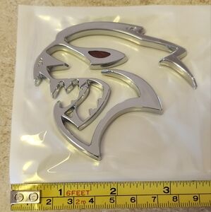 New hellcat red eye metal emblem badge Projectpr Door Lights Available